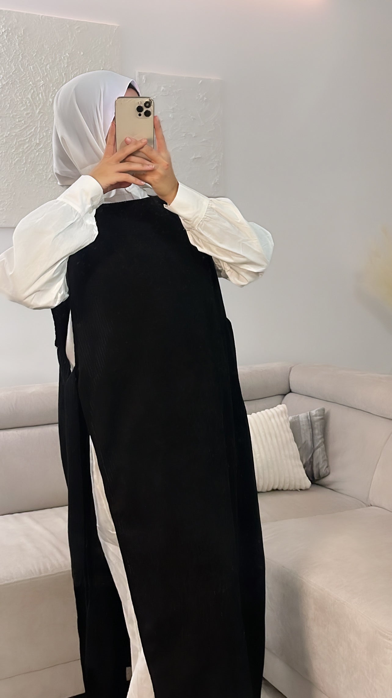 Abaya coréene noir - Sakura